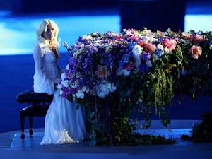 Singer Lady Gaga performs during the Opening Ceremony for the Baku 2015 European Games at the Olympic Stadium on June 12, 2015