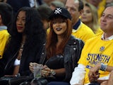  Singer Rihanna attends Game One of the 2015 NBA Finals between the Golden State Warriors and the Cleveland Cavaliers at ORACLE Arena on June 4, 2015