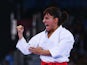 Sandra Sanchez Jaime of Spain competes in the Women's Karate Kata semi finals during day two of the Baku 2015 European Games at Crystal Hall on June 14, 2015