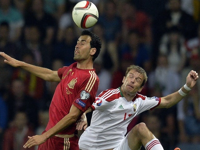 Half-Time Report: Silva puts Spain ahead against Belarus