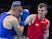 Ireland's Adam Nolan (red) fights with Albania's Alban Beqiri during the mens welter (69kg) round of 32 boxing fight at the 2015 European Games in Baku on June 17, 2015