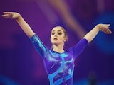 Gold medalist Aliya Mustafina of Russia competes on the Floor in the Women's Individual All-Around final on day six of the Baku 2015 European Games at National Gymnastics Arena on June 18, 2015