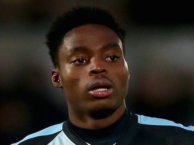 Fred Onyedinma of Wycombe looks on during the Sky Bet League Two match between Wycombe Wanderers and Hartlepool United at Adams Park on January 3, 2015