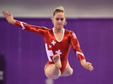 Giulia Steingruber of Switzerland completes during the Women's Beam final on day eight of the Baku 2015 European Games at the National Gymnastics Arena on June 20, 2015