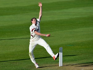 Somerset bowler Jamie Overton in action during day two of the Division One LV County Championship match between Somerset and Middlesex at The County Ground on April 27, 2015