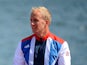 Jon Schofield of Great Britain celebrate during the medal ceremony for the Men's Kayak Double (K2) 200m Canoe Sprint on Day 15 of the London 2012 Olympic Games at Eton Dorney on August 11, 2012