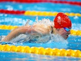 Amelia Clynes of Great Britain competes in the Women's 100m Butterfly semi final during day thirteen of the Baku 2015 European Games at the Baku Aquatics Centre on June 25, 2015