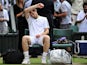 British player Andy Murray reacts after losing to Spanish player Rafael Nadal during the men's single semi final at the Wimbledon Tennis Championships at the All England Tennis Club, in southwest London on July 1, 2011