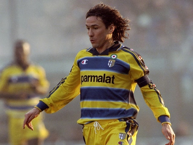 Antonio Benarrivo of Parma in action during the Italian Serie A match against Inter Milan played at Stadio Tardini in Parma, Italy