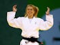Charline van Snick of Belgium celebrates victory over Ebru Sahin of Turkey in the Women's Judo -48kg Final during day thirteen of the Baku 2015 European Games at the Heydar Aliyev Arena on June 25, 2015