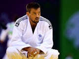 Colin Oates of Great Britain looks on after the Men's Judo -66kg round of 16 contest against Sergiu Oleinic of Portugal during day thirteen of the Baku 2015 European Games at the Heydar Aliyev Arena on June 25, 2015