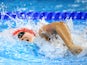 Darcy Deakin of Great Britain competes during the Women's 100m Freestyle final on day twelve of the Baku 2015 European Games at the Baku Aquatics Centre on June 24, 2015