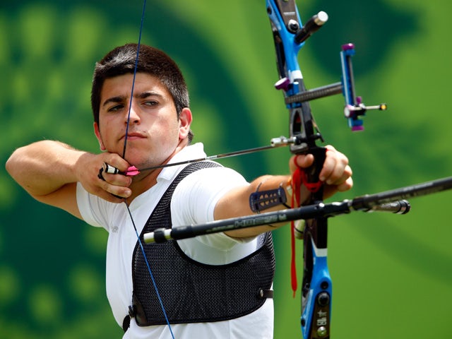 Miguel Alvarino Garcia of Spain competes in the Men's Individual competition during day ten of the Baku 2015 European Games at the Tofiq Bahramov Stadium on June 22, 2015