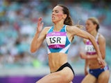 Olga Lenskay of Israel races to victory in the Women's 200 metres heat two during day ten of the Baku 2015 European Games at the Olympic Stadium on June 22, 2015