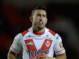 Shannon McDonnell of St Helens during the First Utility Super League match between St Helens and Wakefield Trinity at Langtree Park on May 1, 2015