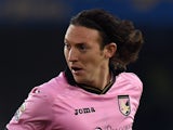Edgar Barreto of Palermo in action during the Serie A match between AC Chievo Verona and US Citta di Palermo at Stadio Marc'Antonio Bentegodi on March 21, 2015