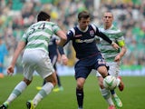 Graham Carey of Ross County during the Scottish Premier League match between Celtic and Ross County at Celtic Park Stadium on March 29, 2014