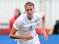 Jill Scott #8 of England takes the ball as Camille Abily #10 of France falls in the second half during the FIFA Women's World Cup 2015 Group F match at Moncton Stadium on June 9, 2015