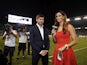 New Los Angeles Galaxy midfielder Steven Gerrard is introduced in front of fans during halftime against Toronto FC on July 4, 2015