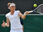Czech Republic's Lucie Safarova returns to US player Sloane Stephens during their women's singles third round match on day five of the 2015 Wimbledon Championships at The All England Tennis Club in Wimbledon, southwest London, on July 3, 2015