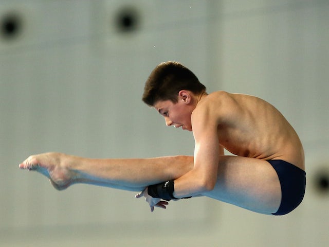 Matthew Dixon of Great Britain competes in the Diving Men's Platform Final during day nine of the Baku 2015 European Games at the Baku Aquatics Centre on June 21, 2015