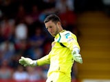 Sam Beasant of Stevenage in action during the Pre Season Friendly match between Stevenage and West Ham United at The Lamex Stadium on July 12, 2014