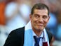 New West Ham manager Slaven Bilic looks on during the UEFA Europa League match between West Ham United and FC Lusitans at Boleyn Ground on July 2, 2015