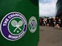 A general view of the Wimbledon logo on day one of the Wimbledon Lawn Tennis Championships at the All England Lawn Tennis and Croquet Club at Wimbledon on June 23, 2014