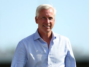 Crystal Palace manager Alan Pardew looks on ahead of a Pre Season Friendly between Barnet and Crystal Palace at The Hive on July 11, 2015