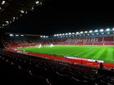 A general view of the stadium before the Barclays Premier League match between Stoke City and Manchester City at Britannia Stadium on February 11, 2015