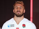 England captain Chris Robshaw poses at the kit launch for the Rugby World Cup on July 6, 2015
