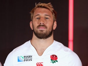 England captain Chris Robshaw poses at the kit launch for the Rugby World Cup on July 6, 2015