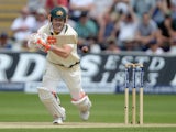 Australia's David Warner in action during day two of the First Test of The Ashes on July 9, 2015