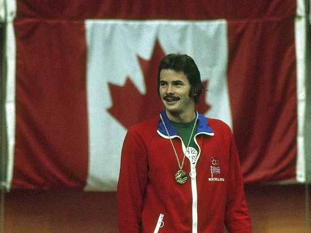 David Wilkie of Great Britain wins Gold in Breaststroke during the Olympic Games 1976
