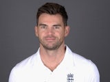 James Anderson poses during an England portrait session in May 2015