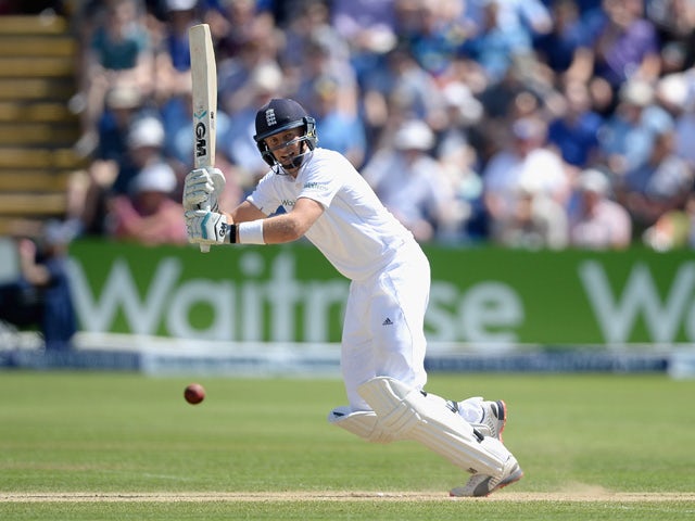 Joe Root of England bats during day three of the 1st Investec Ashes Test match between England and Australia at SWALEC Stadium on July 10, 2015