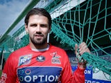OHL's new goalkeeper Logan Bailly poses for a photograph after a press conference by Belgian first division soccer team OHLeuven, on June 22, 2012