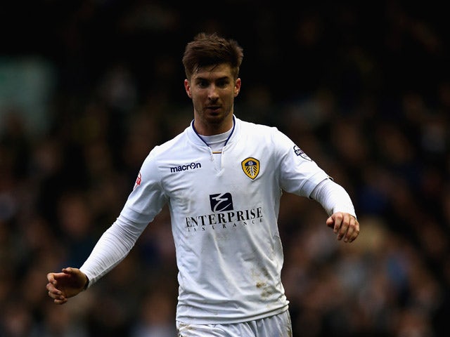 Luke Murphy of Leeds United in action during the Sky Bet Championship match between Leeds United and Millwall at Elland Road on February 14, 2015