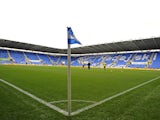 View of the pitch and stands inside The Madejski Stadium before the English Premier League football match between Reading and Fulham at at The Madejski Stadium, in Reading, England on October 27, 201
