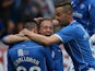 Michael O'Halloran of St Johnstone celebrates after he scores with Steven Anderson and Steven MacLeanduring the Uefa Europa League 2015/16, 1st Qualifying Round, second leg at McDairmid Park, on July 09, 2015