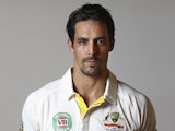 Mitchell Johnson poses during an Australia portrait session in May 2015