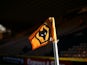 A general view of a corner flag ahead of the Sky Bet Championship match between Wolverhampton Wanderers and Watford at Molineux on March 7, 2015