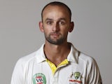 Nathan Lyon poses during an Australia portrait session in May 2015