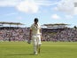 Shane Watson of Australia looks dejected after being dismissed LBW by Mark Wood of England during day four of the 1st Investec Ashes Test match between England and Australia at SWALEC Stadium on July 11, 2015 