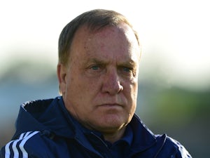 Sunderland Manager Dick Advocaat watches on during a pre season friendly between Darlington and Sunderland at Heritage Park on July 9, 2015