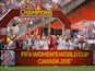 The United States poses for pictures with the World Cup Trophy after their 5-2 win over Japan in the FIFA Women's World Cup Canada 2015 Final at BC Place Stadium on July 5, 2015