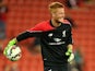 Adam Bogdan of Liverpool FC warms up ahead of the international friendly match between Brisbane Roar and Liverpool FC at Suncorp Stadium on July 17, 2015