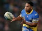 Chris Sandow of the Eels in action during the round 16 NRL match between the Parramatta Eels and the St George Illawarra Dragons at Pirtek Stadium on June 27, 2015