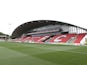 A general view of the main stand prior to the npower League Two match between Fleetwood Town and Northampton Town at Highbury Stadium on September 15, 2012