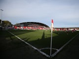 A general view ahead of the Sky Bet League Two play off Semi Final second leg match between Fleetwood Town and York City at Highbury Stadium on May 16, 2014